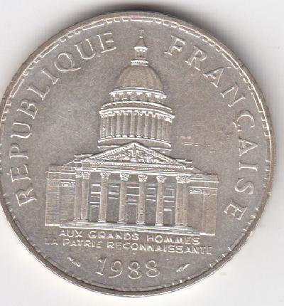 Beschrijving: 100 Francs  PANTHEON
